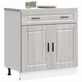 Mueble bajo de cocina porto gris sonoma madera